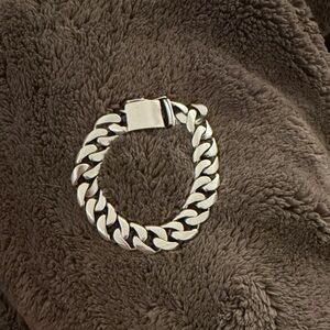 Men's Silver Chain Bracelet